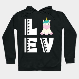 Cute love sheep t shirt funny unicorn lover gifts for kids Hoodie